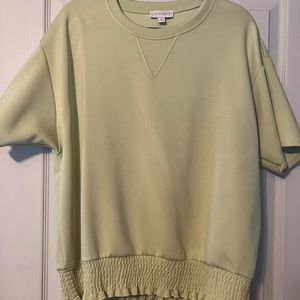 Cynthia Rowley light green soft tee